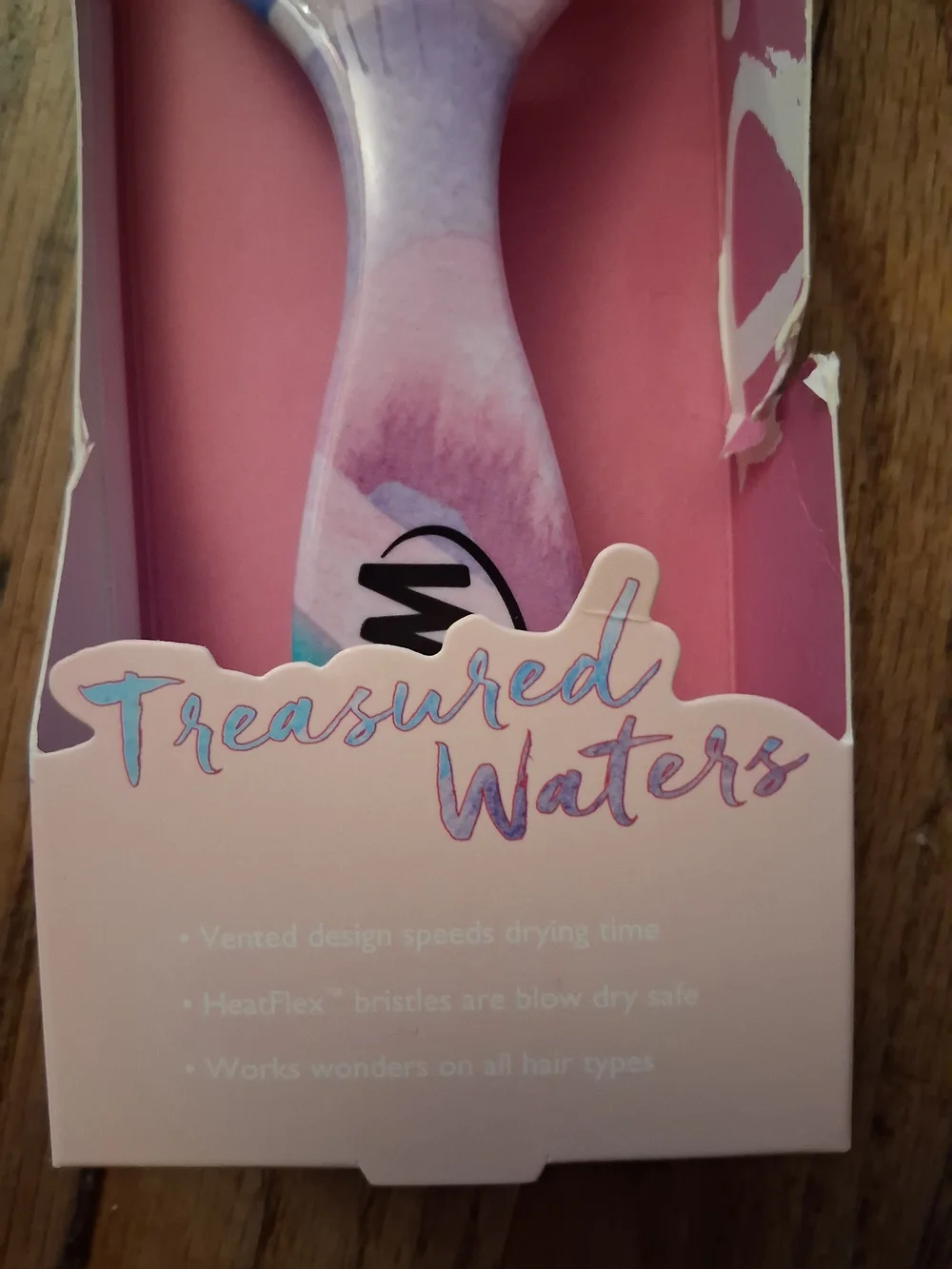 Wet Brush Treasured Waters Speed Dry Vent Brush - Pink/Blue